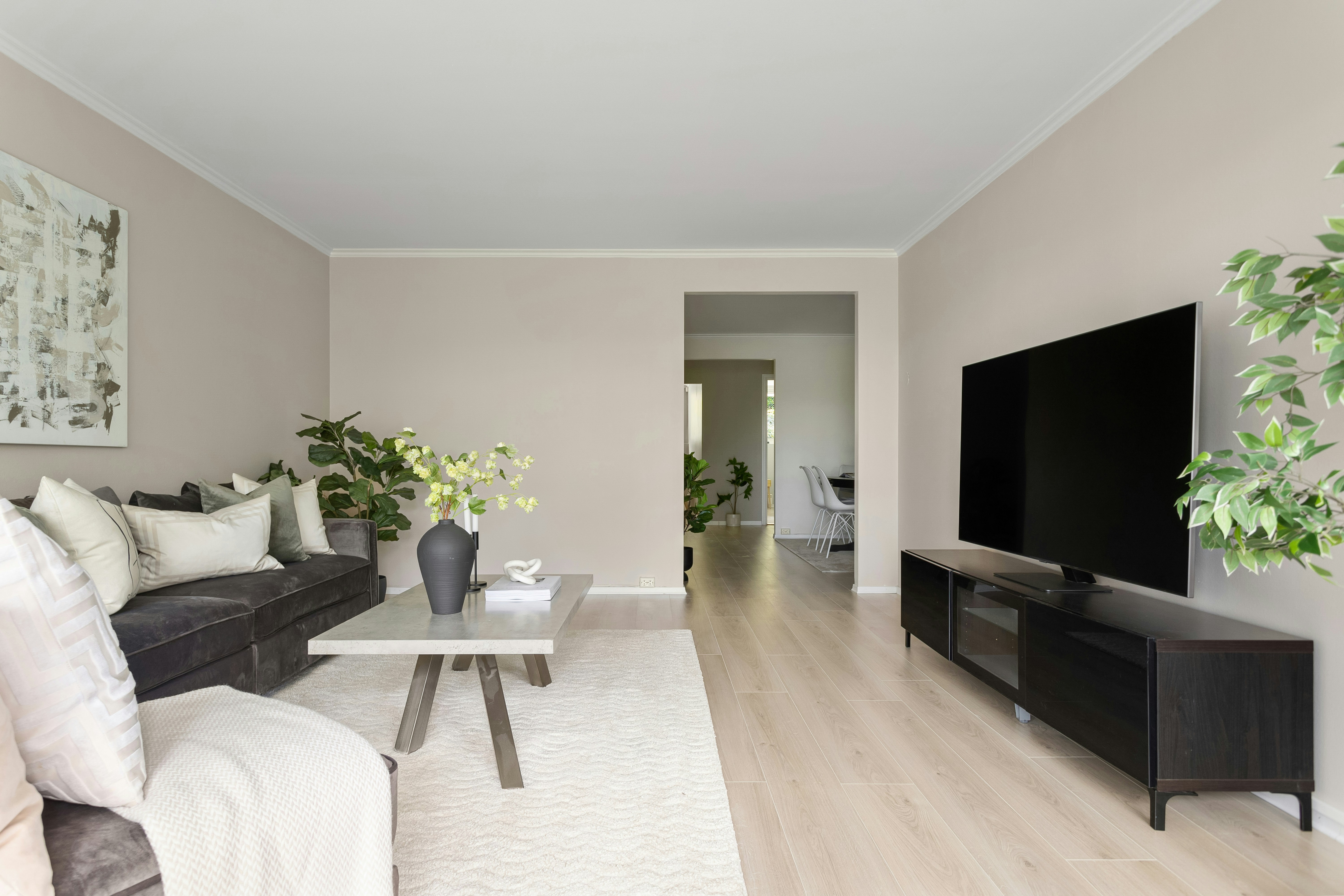 Living room before cleaning